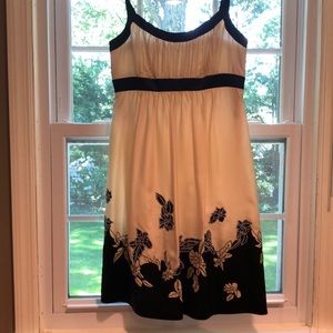 BCBG Silk Dress (Black and White)